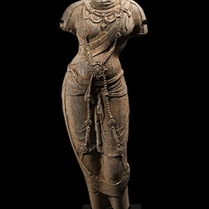 Chinese Wei Stone Statue Torso