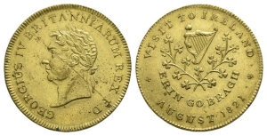 Ireland. Hanover, George IV AE Visit Medal.