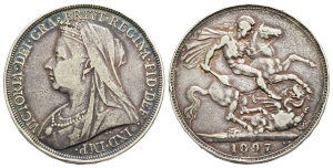 Great Britain. Hanover, Victoria AR Crown.