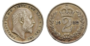 Great Britain. Saxe-Coburg, Edward VII AR Twopence.