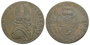 Ireland. Cronebane CU Halfpenny Token.