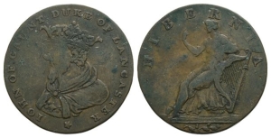 Ireland. Wicklow, Cronebane CU Halfpenny Token.