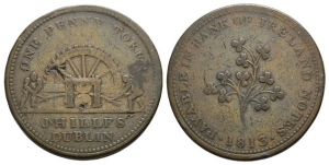 Ireland. James Hilles CU Penny Token.