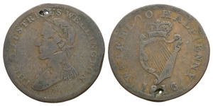 Canada. Lower Canada CU Halfpenny Token.