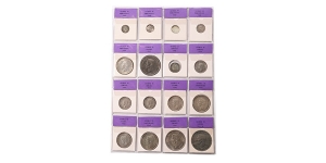 Group of Sixteen [16] Great Britain, George VI Coins.