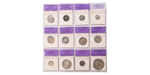 Group of Twelve [12] Great Britain, Victoria and Edward VII Coins.