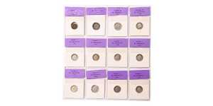 Group of Twelve [12] Great Britain, Edward VII and George V Coins.