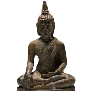 Bronze Seated Buddha Statuette