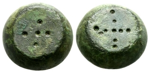Viking Truncated Spherical Bronze Weight.