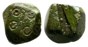 Viking Polyhedral Bronze Weight.