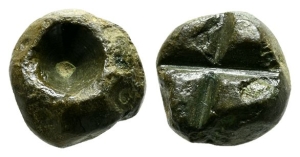 Viking Truncated Spherical Bronze Weight.