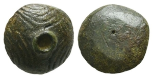 Viking(?) Button-Like Bronze Weight.
