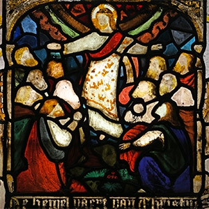 Stained Glass Panel with the Ascension of Jesus Christ