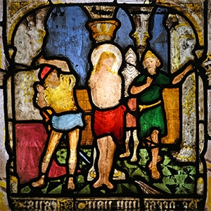 Stained Glass Panel with the Flagellation