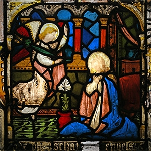 Stained Glass Panel with the Annunciation