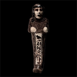 Egyptian Faience Shabti for the Fourth Son of Ramesses II, Prince Khaemwaset