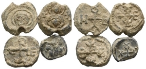 Group of Four [4] Byzantine PB Seals.