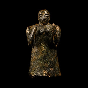 Old Babylonian Bronze Standing Worshipper