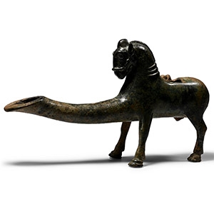 Parthian Bronze Horse Oil Lamp