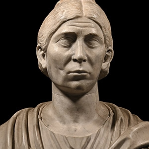 Lifesize Roman Marble Portrait Head of a Patrician Woman