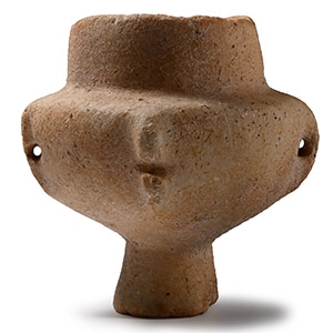 A Cycladic Marble Kandila Vase