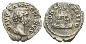 Divus Antoninus Pius AR Denarius.