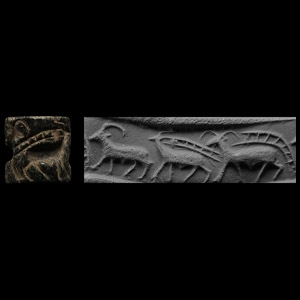 Jemdet Nasr Period Steatite Cylinder Seal
