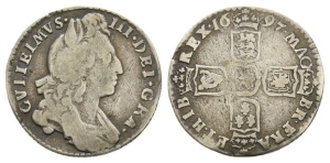 Great Britain. Stuart (Orange), William III AR Sixpence.