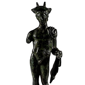 Roman Bronze Statue of Mercury