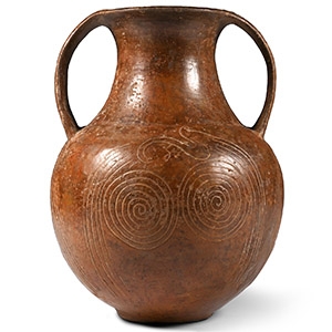 Etruscan Impasto Spiral Amphora