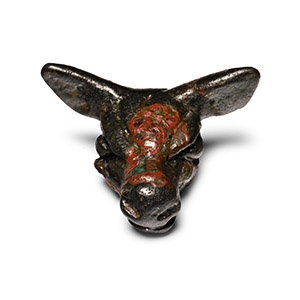 Western Asiatic Bronze Amulet of a Deers Head