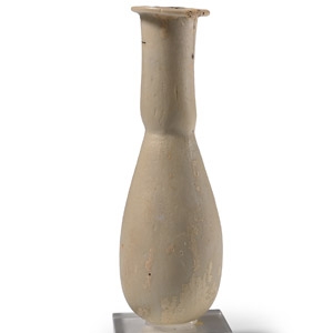 Roman White Glass Bottle