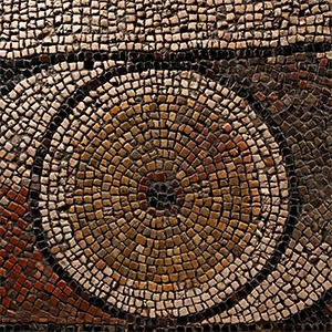 Roman Mosaic with Floral Motif
