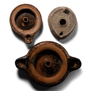 Greek and Byzantine Ceramic Oil Lamp Collection