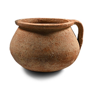 Western Asiatic Terracotta Bowl with Handle