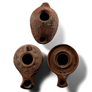 Roman and Byzantine Ceramic Oil Lamp Collection