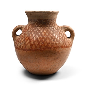 Amlash Terracotta Net-Painted Vessel