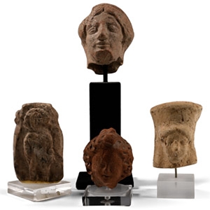 Greek Terracotta Head Collection