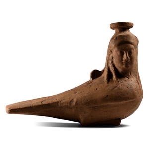 Greek Terracotta Siren Vessel