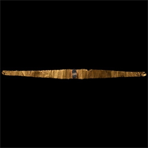 Greek Gold Diadem with Glass Gem