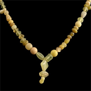 Roman Yellow Glass Bead Necklace String