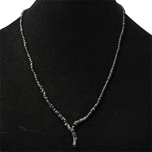 Roman Black Glass Bead Necklace String