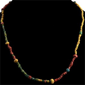 Roman Mixed Coloured Glass Bead Necklace String