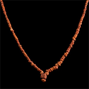 Western Asiatic Orange Glass and Other Bead Necklace String