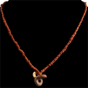 Western Asiatic Orange Glass and Other Bead Necklace String