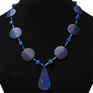 Western Asiatic Lapis Lazuli Bead Necklace String