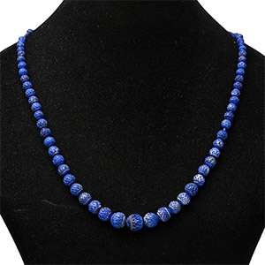 Western Asiatic Lapis Lazuli Bead Necklace String