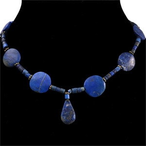 Western Asiatic Lapis Lazuli Bead Necklace String