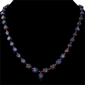 Western Asiatic Lapis Lazuli Bead Necklace String