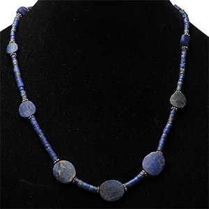 Bactrian Style Lapis Lazuli Bead Necklace String